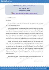 Giải chi tiết đề thi kì 1 môn văn lớp 9 năm 2020 - 2021 Sở GD An Giang